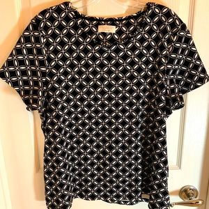 Charter Club Black and White Short Sleeve Tee